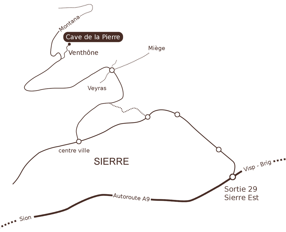 Plan de situation de la cave